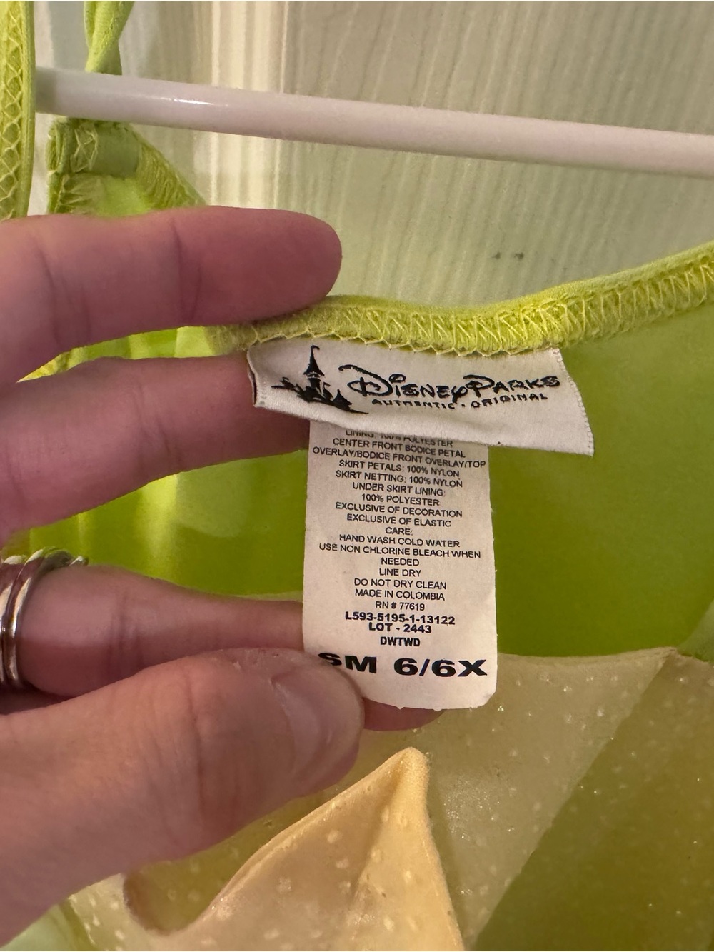 Disney Princess & the Frog- Green and Yellow Princess Dress - Picture 5 of 9